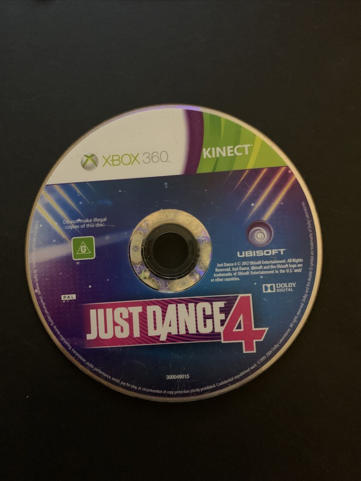 Just Dance 4 - Microsoft Xbox 360 Game PAL with Manual