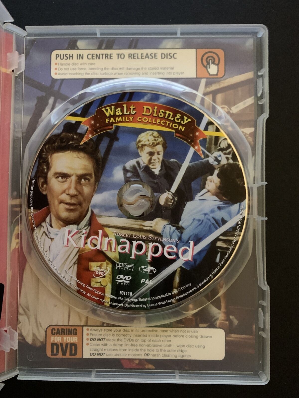 Kidnapped (DVD, 1959) Peter Finch, James MacArthur, Bernard Lee - Region 2 & 4