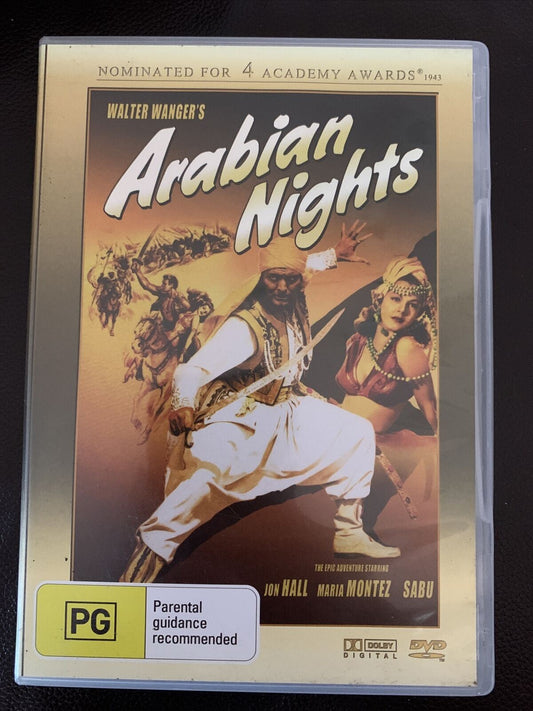 Arabian Nights (DVD, 1942) Jon Hall, Maria Montez, Sabu