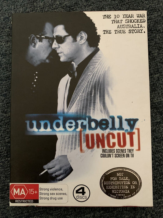 Underbelly- Uncut Edition (DVD, 2008, 4-Disc Set) Region 4