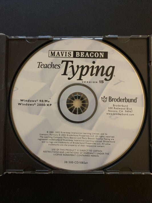 Mavis Beacon Teaches Typing Version 15 *CD Only*