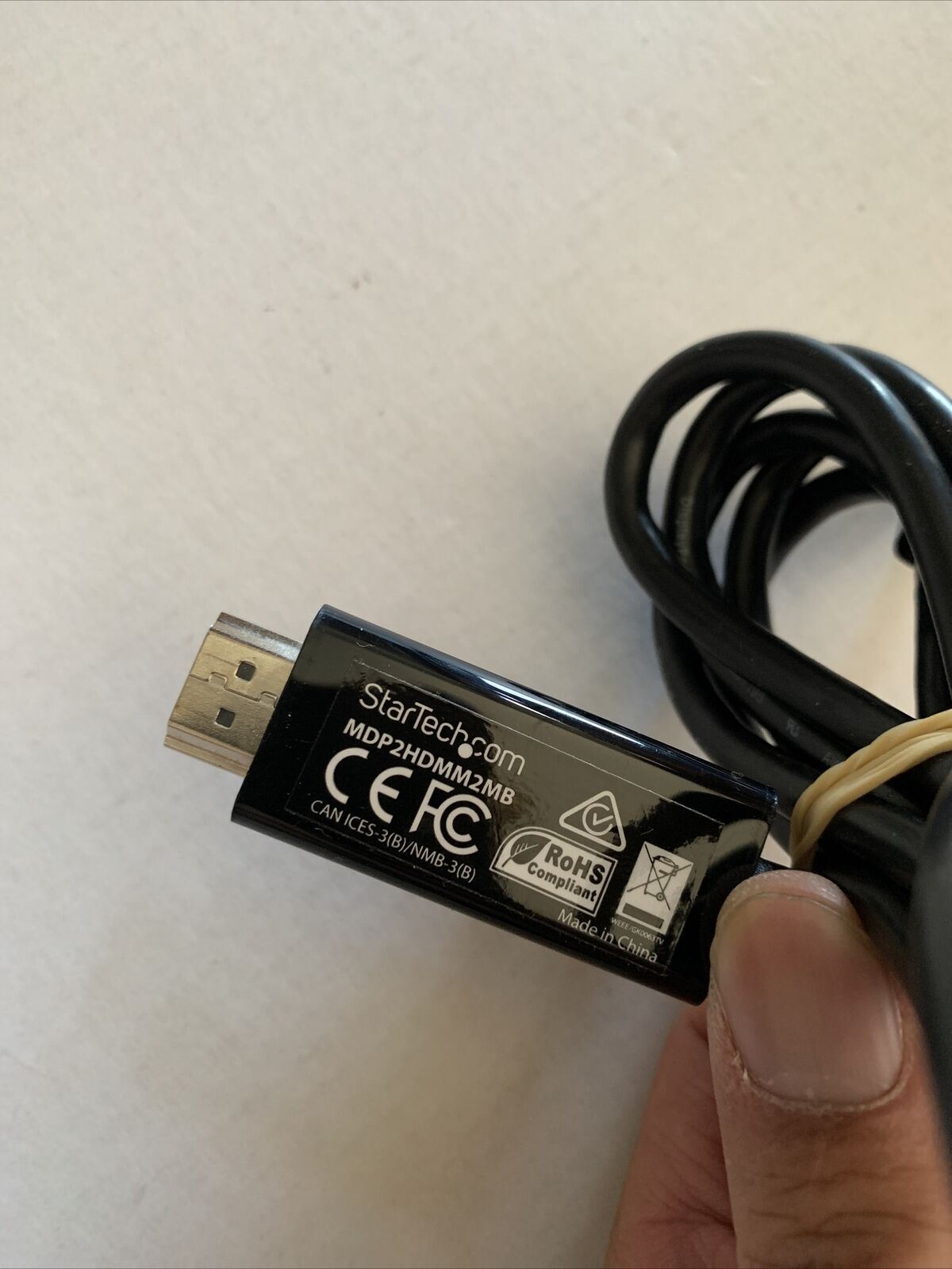 StarTech Mini DisplayPort to HDMI Cable MDP2HDM2MB 2m - 4K