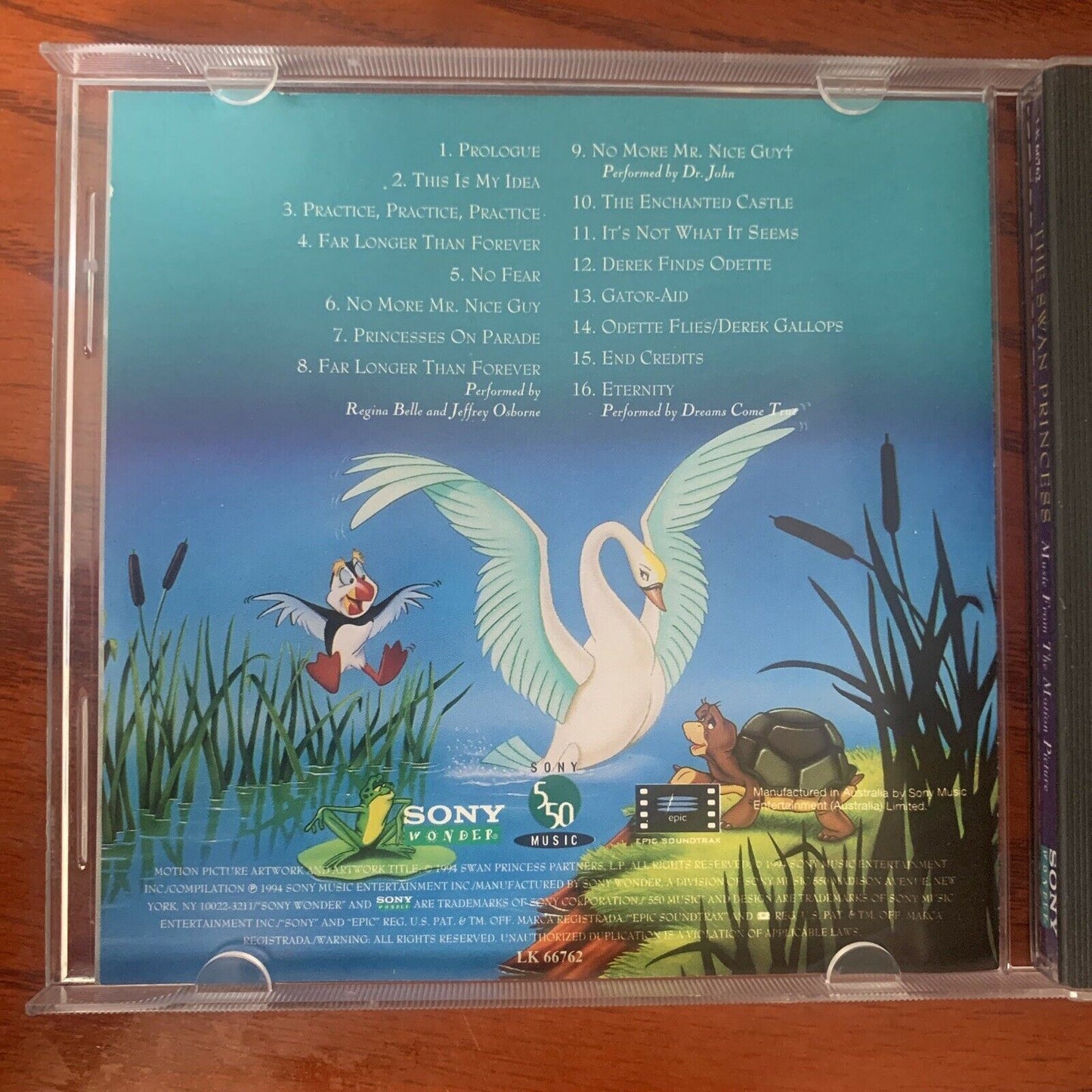 The Swan Princess - Original Motion Picture Soundtrack (CD, 1994)