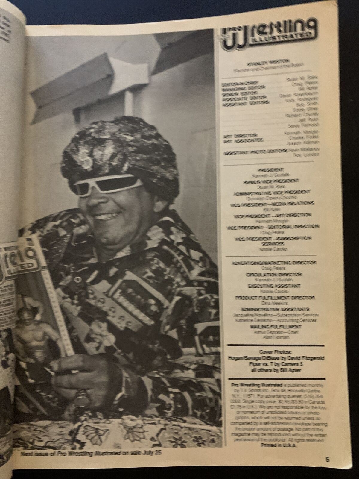 Pro Wrestling Illustrated September 1989 - 10th Anniversary Issue