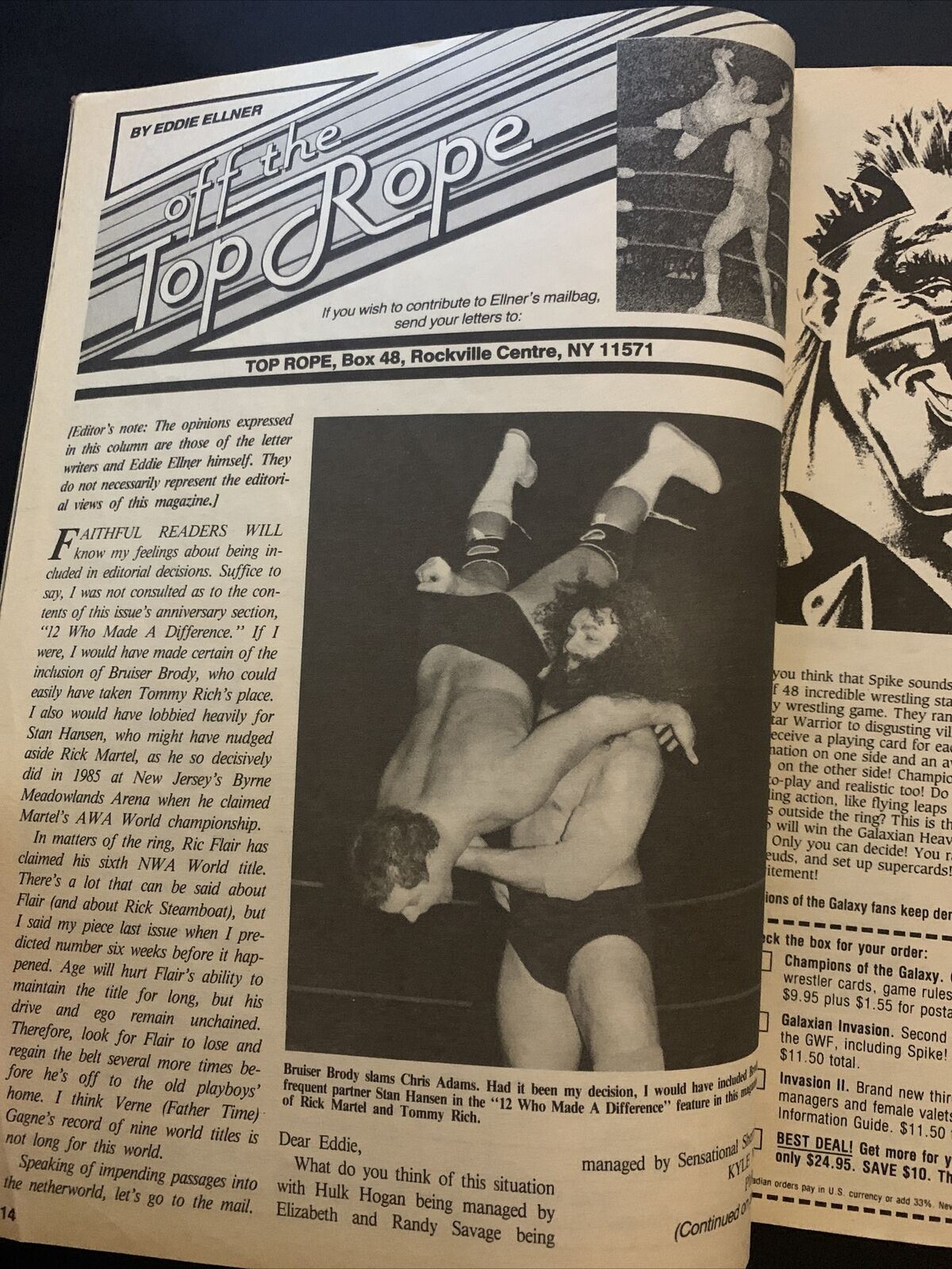 Pro Wrestling Illustrated September 1989 - 10th Anniversary Issue