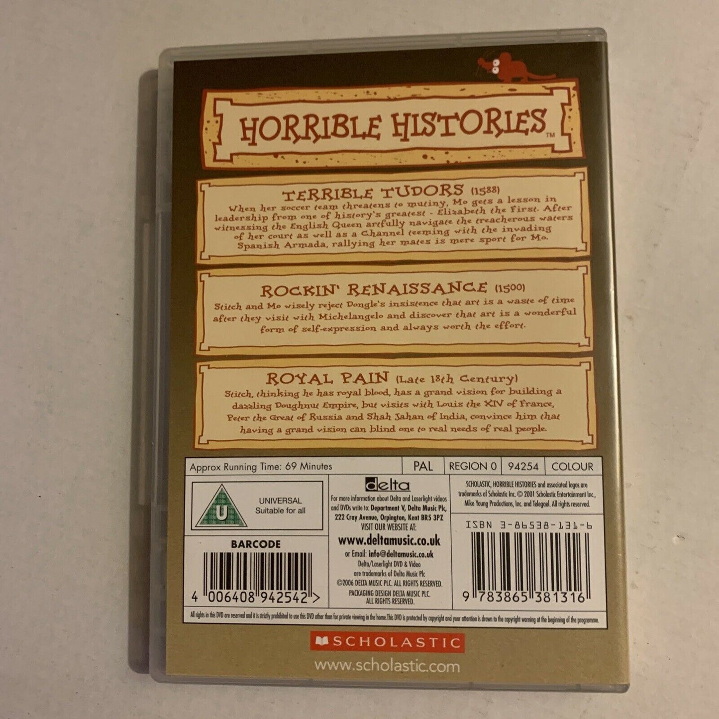 Horrible Histories: Terrible Tudors, Rockin' Renaissance, Royal Pain  (DVD, 2001)
