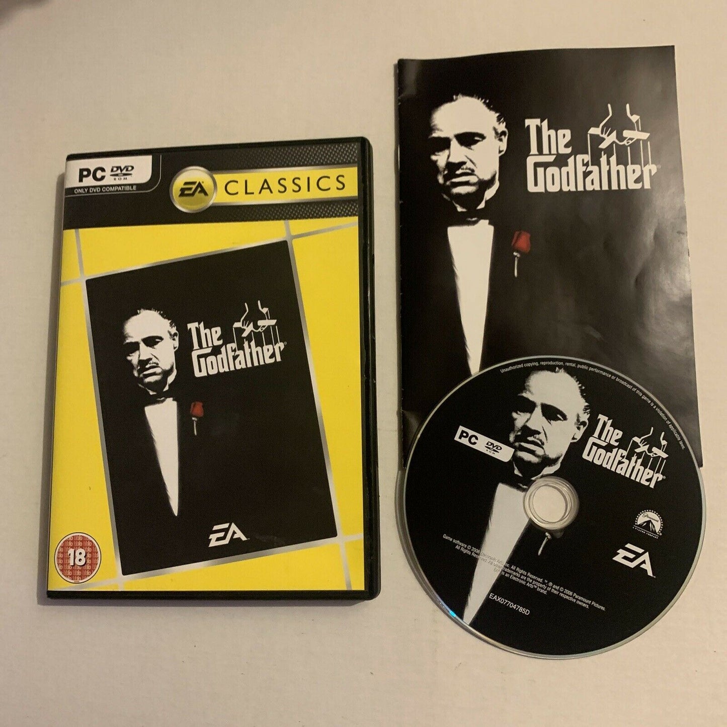 The Godfather PC DVD-ROM With Manual