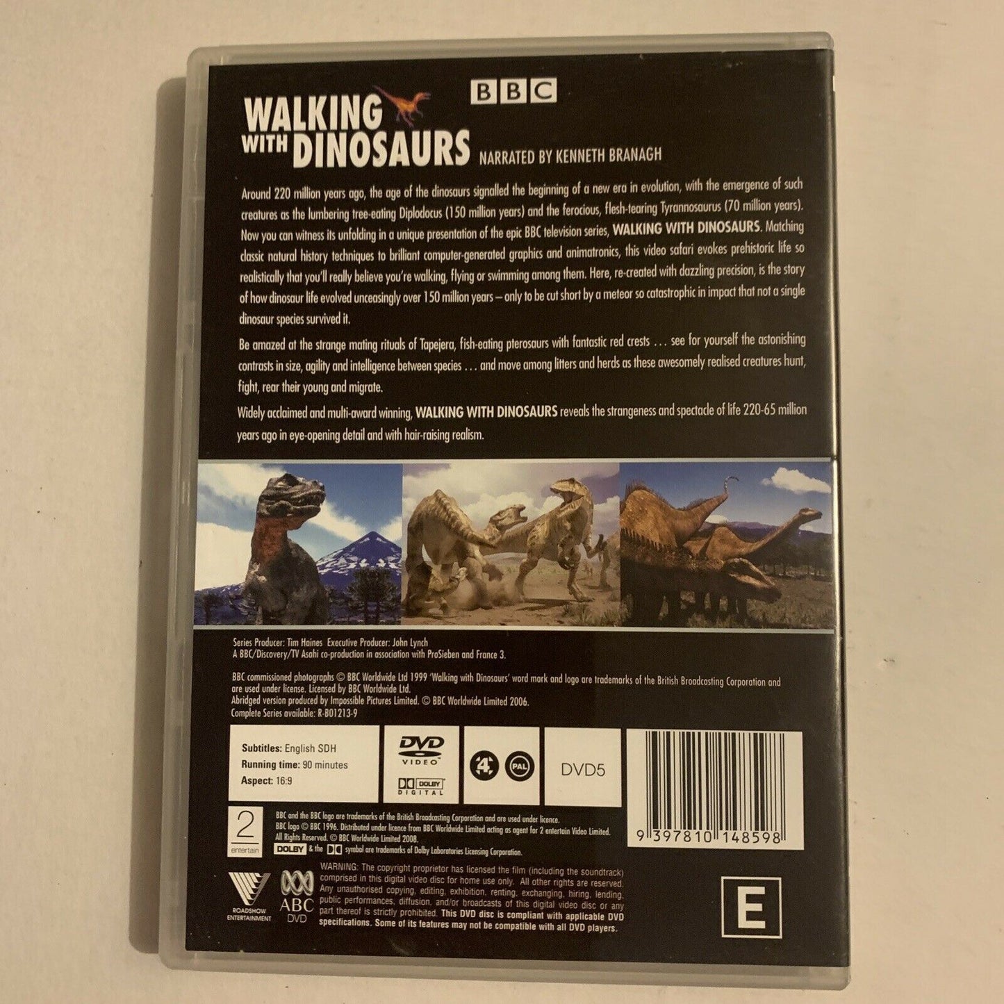 Walking With Dinosaurs - Movie Length Edition (DVD, 2008) BBC