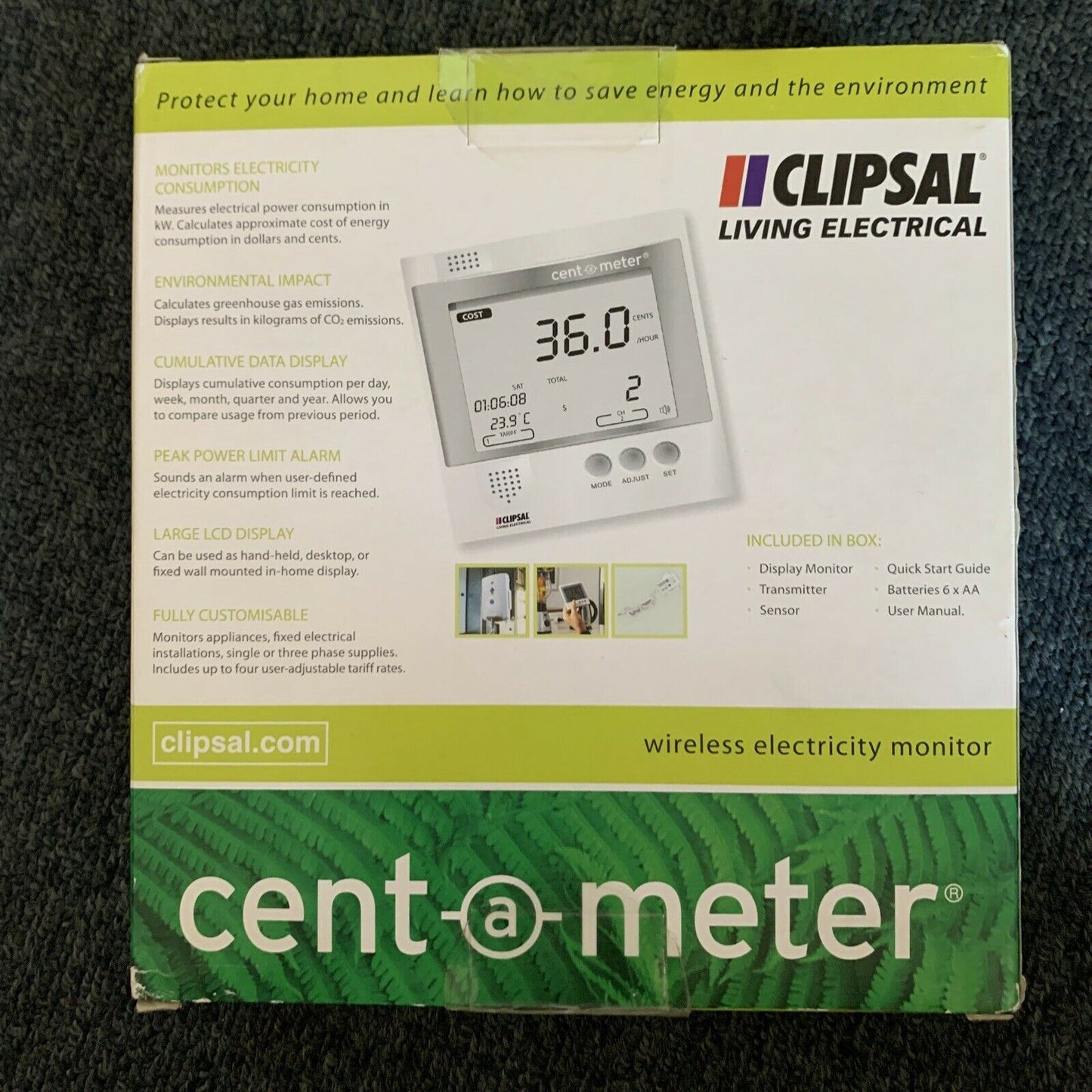 *New Sealed* Clipsal Cent-a-meter Wireless Electricity Monitor