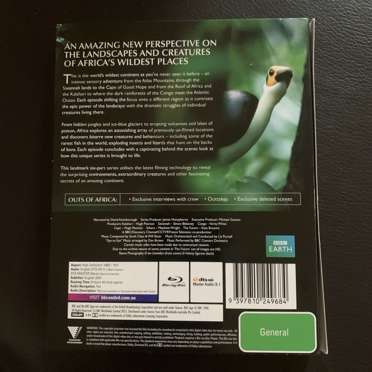 David Attenborough - Africa (Bluray, 2013, 3-Disc) BBC