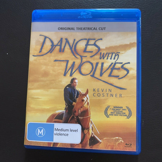 Dances With Wolves - Original Theatrical Cut (Bluray, 1990) Kevin Costner.