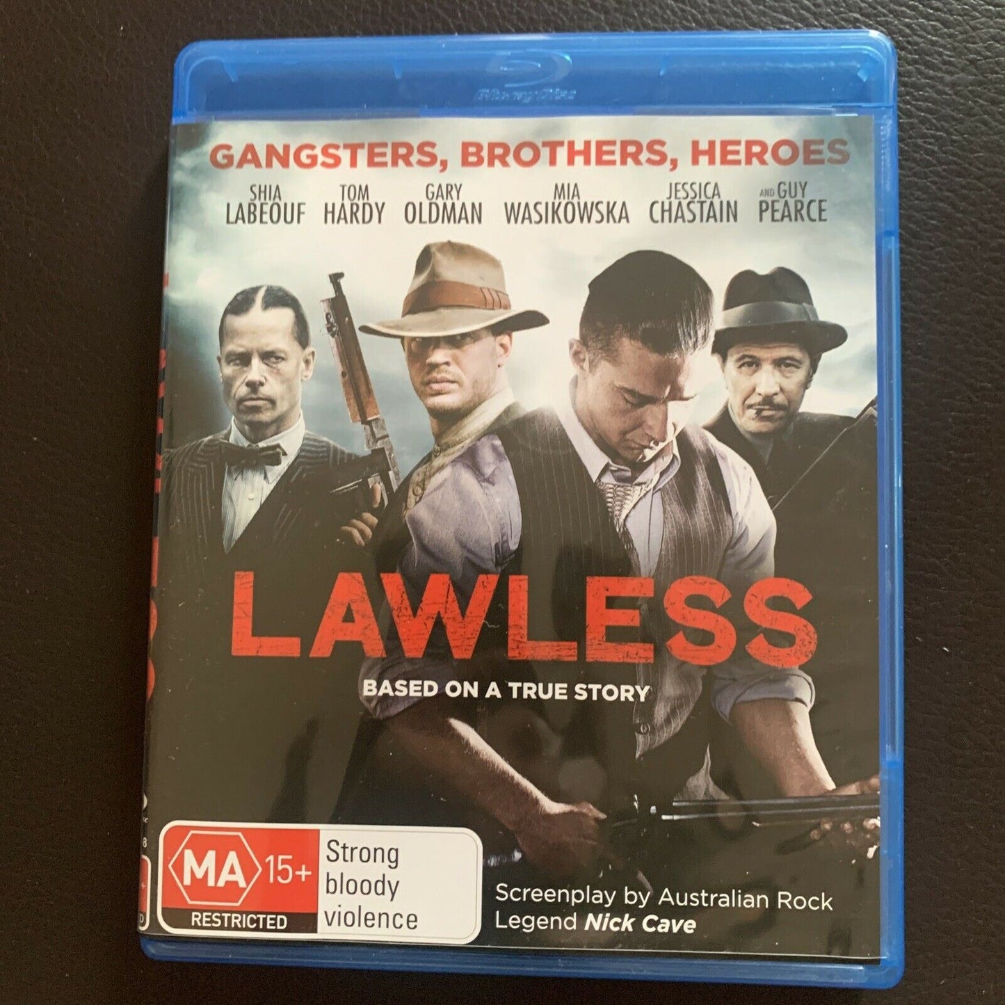 Lawless (Bluray, 2012) Tom Hardy, Shia LaBeouf, Guy Pearce. Region B