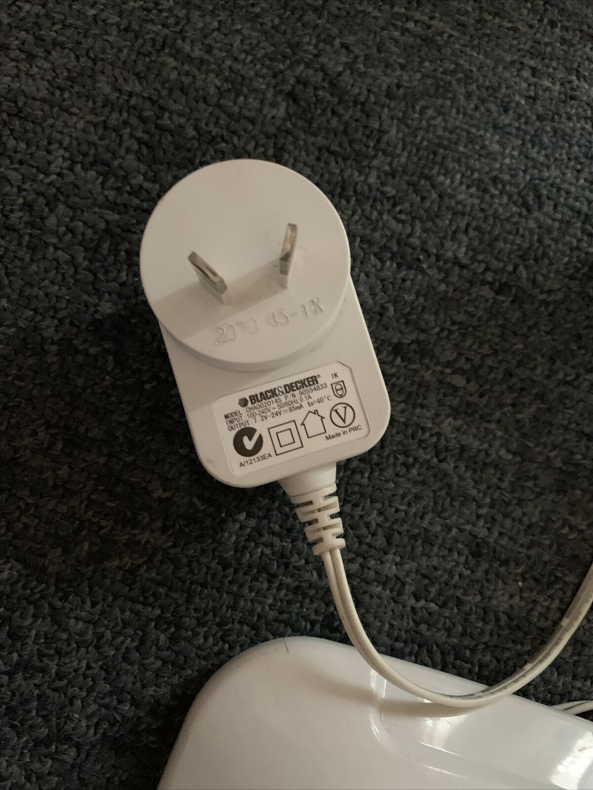 Black & Decker Charger CHA002014S 7.2-24v 85mA