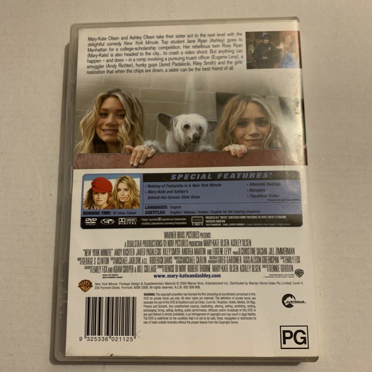 New York Minute (DVD, 2004) Mary-Kate Olsen & Ashley Olsen. Region 4
