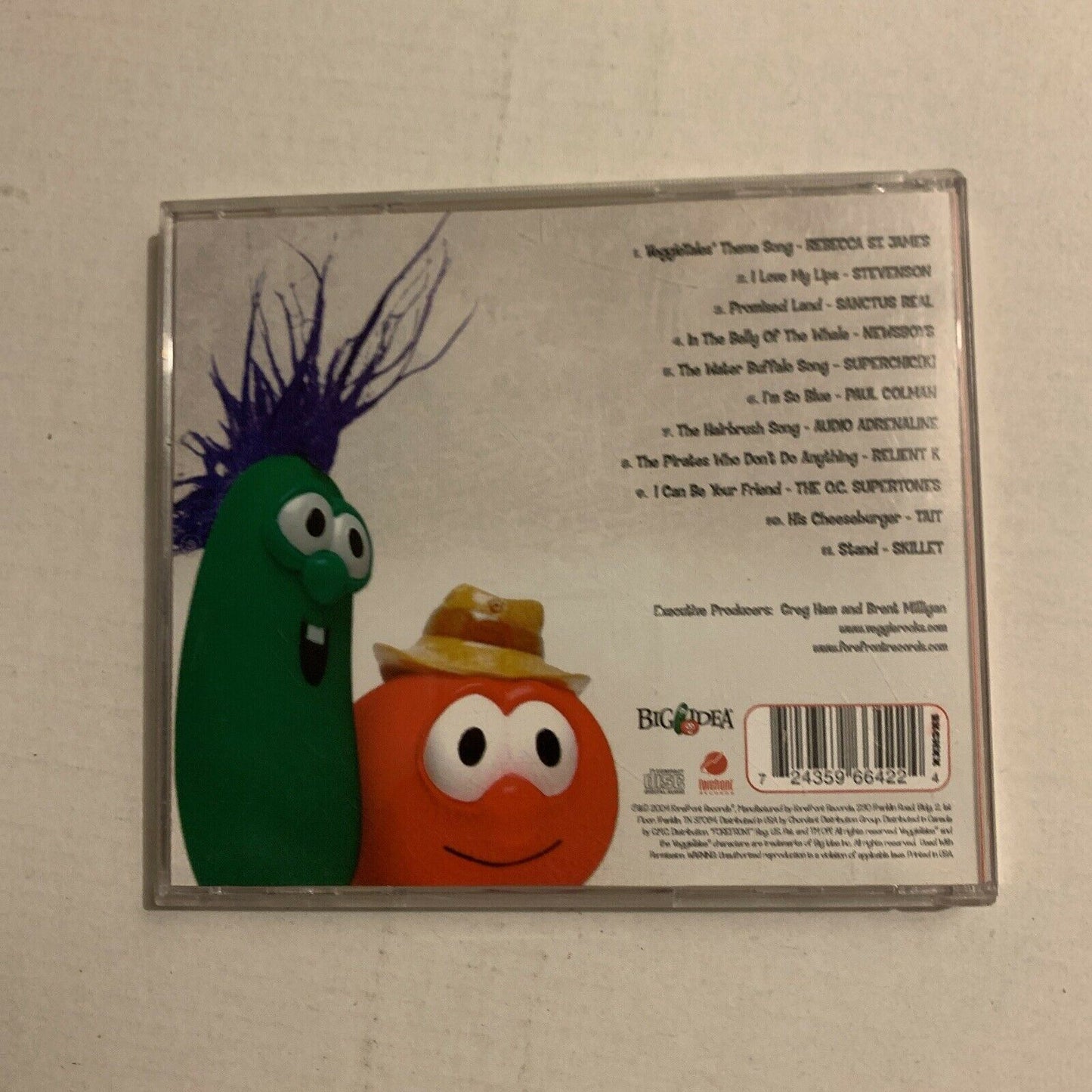 2x Veggie Tales - Veggie Tunes & Veggie Rocks! CD Audio