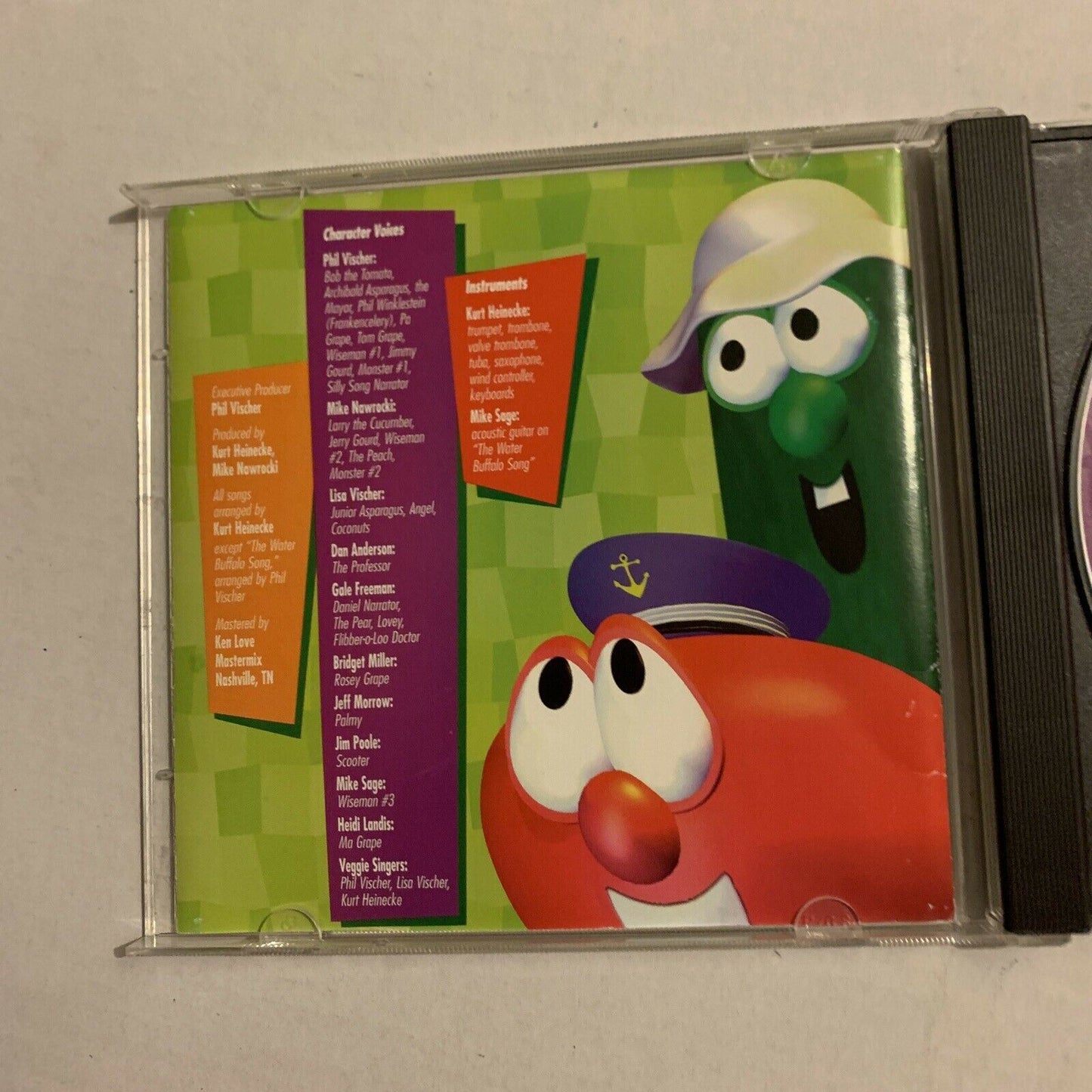 2x Veggie Tales - Veggie Tunes & Veggie Rocks! CD Audio