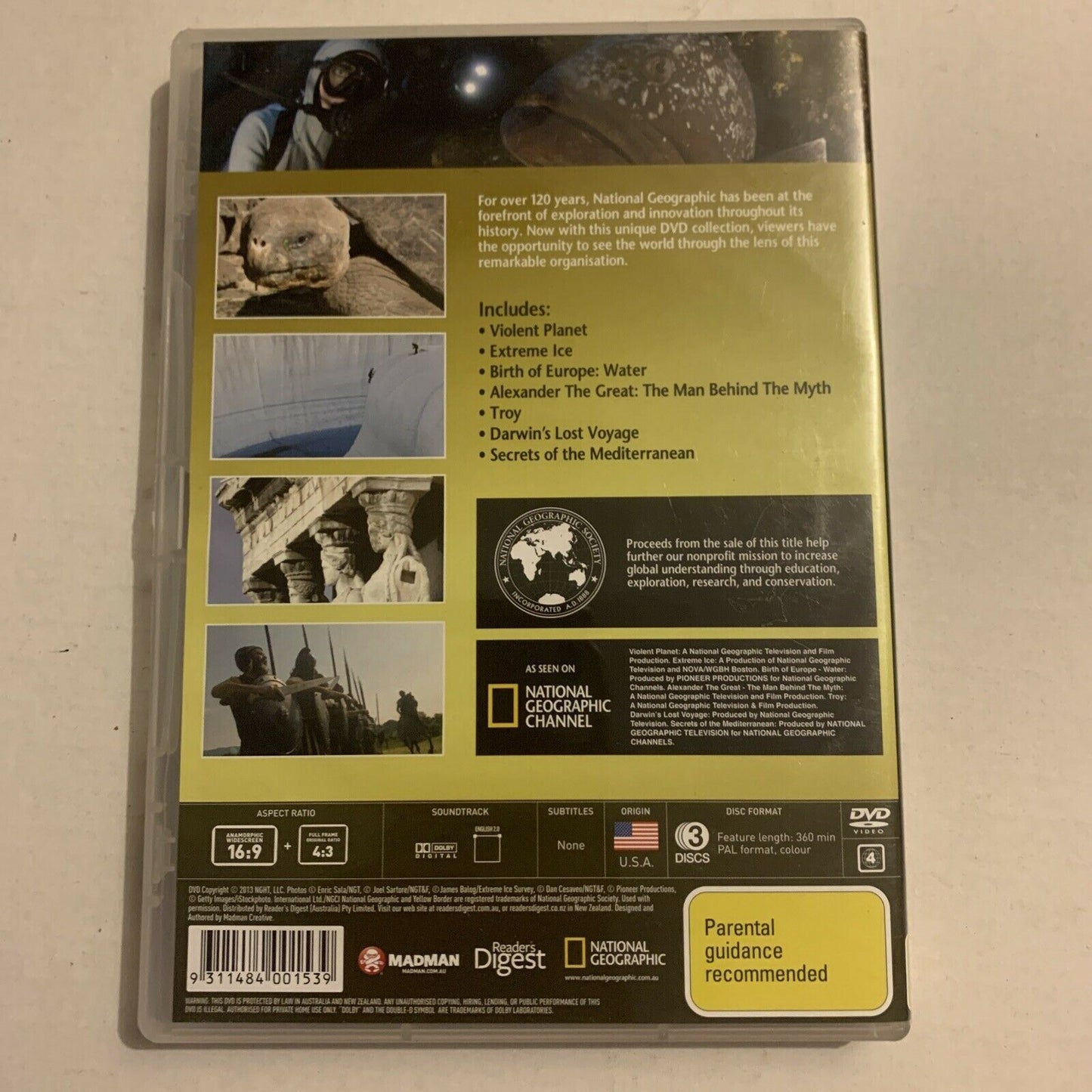 The Best of National Geographic: Violent Planet, Extreme Ice  (DVD, 2013, 3-Disc)