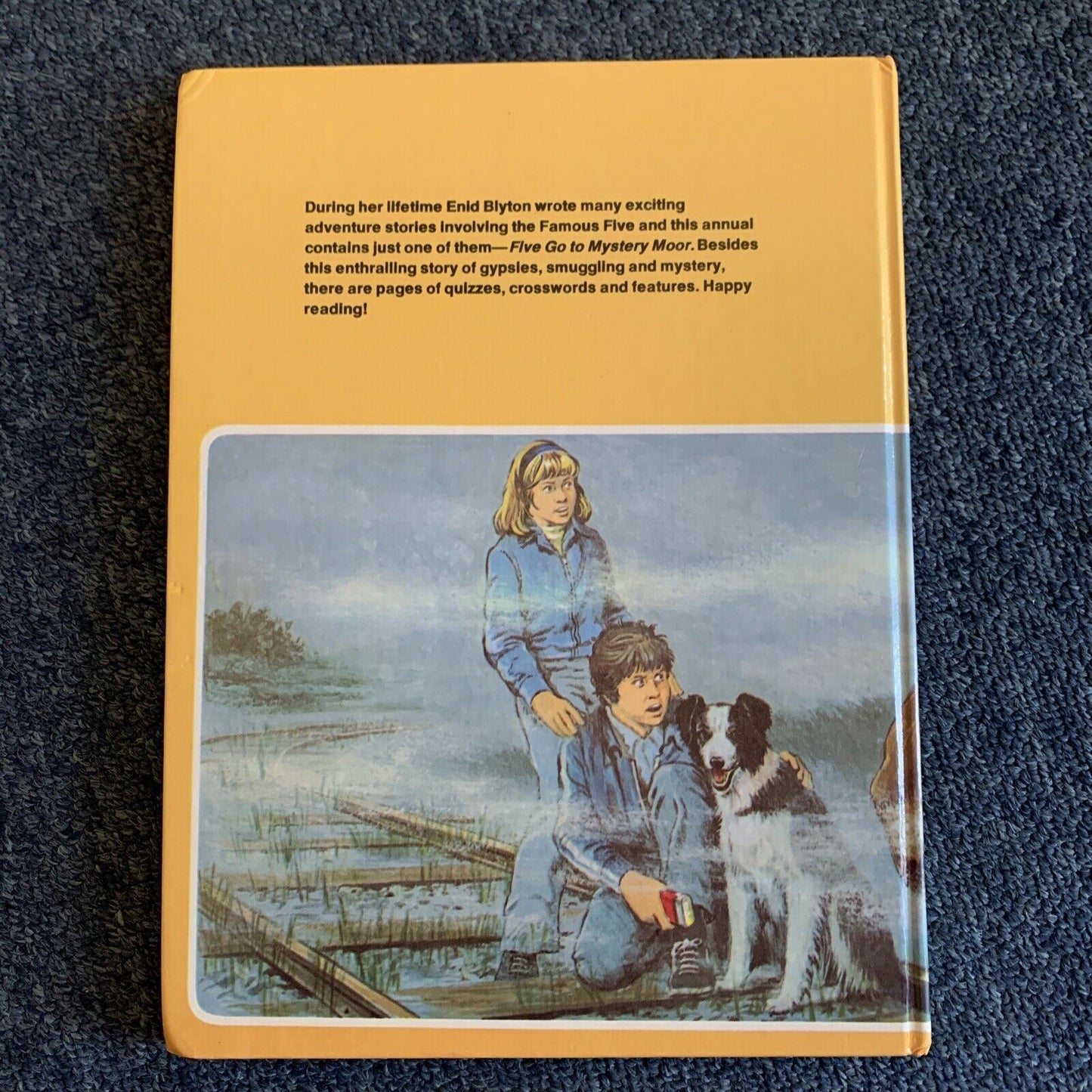 Grid Blyton's: Famous Five - Five Go To Mystery Moon Annual -Hardcover Book 1980