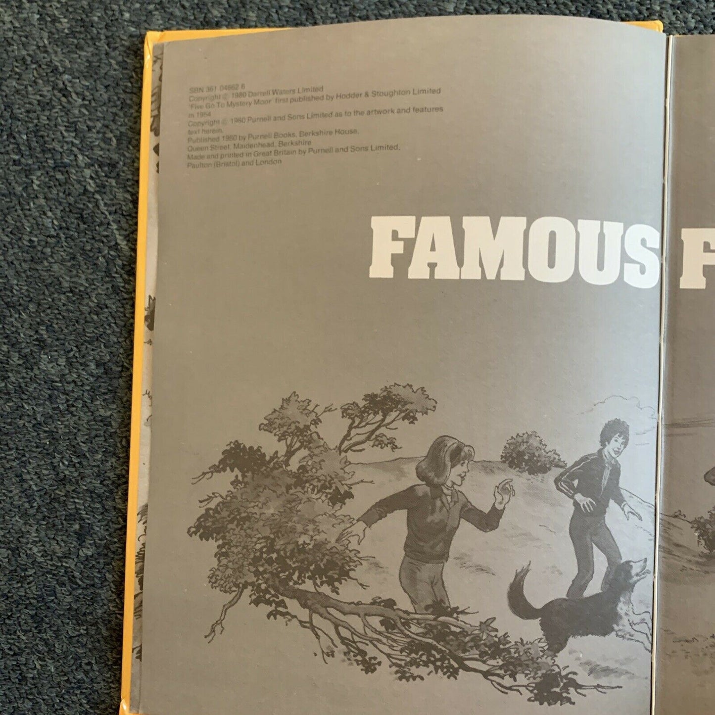 Grid Blyton's: Famous Five - Five Go To Mystery Moon Annual -Hardcover Book 1980