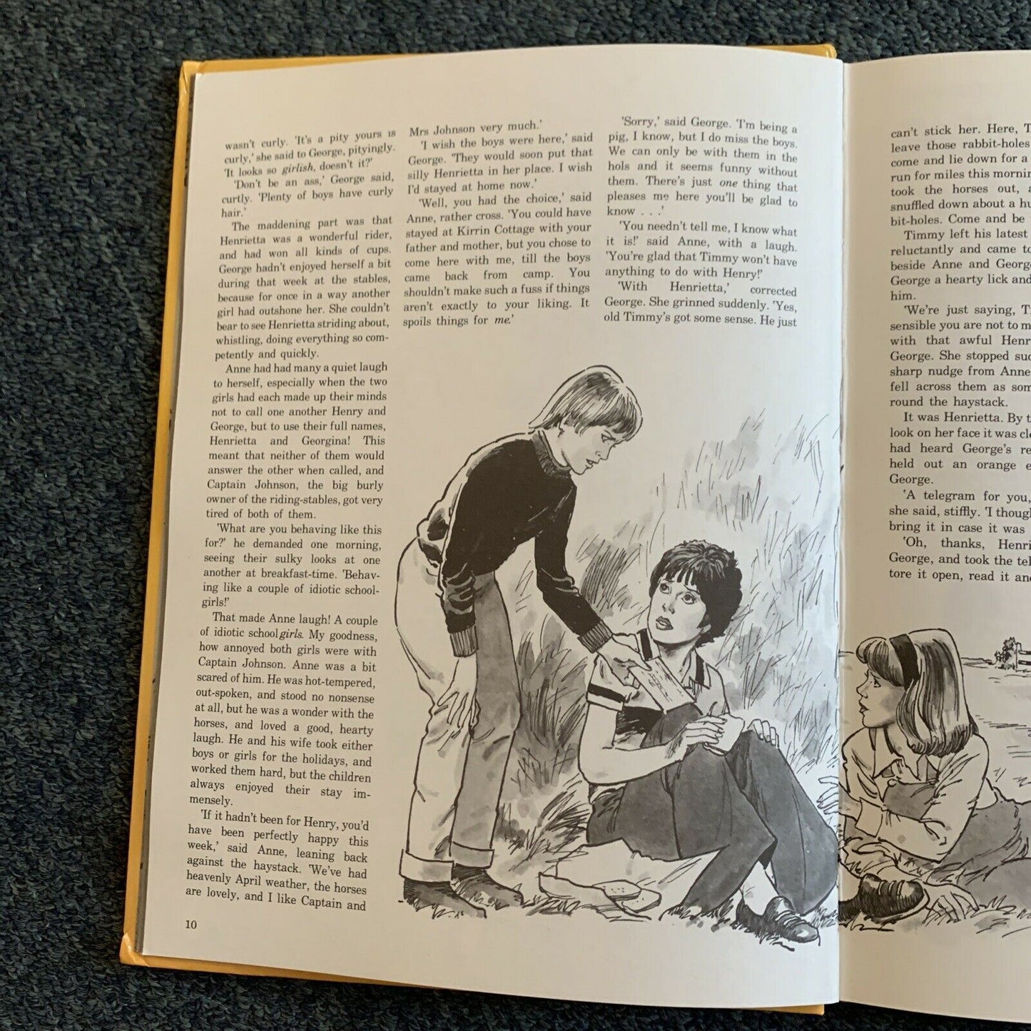 Grid Blyton's: Famous Five - Five Go To Mystery Moon Annual -Hardcover Book 1980