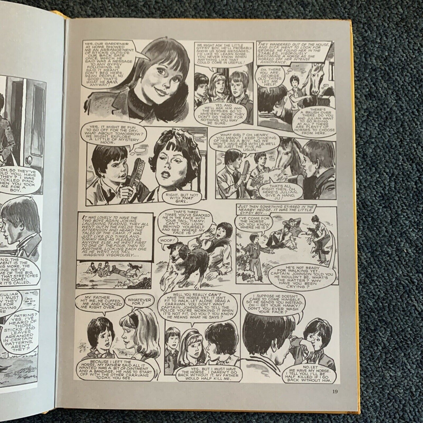 Grid Blyton's: Famous Five - Five Go To Mystery Moon Annual -Hardcover Book 1980