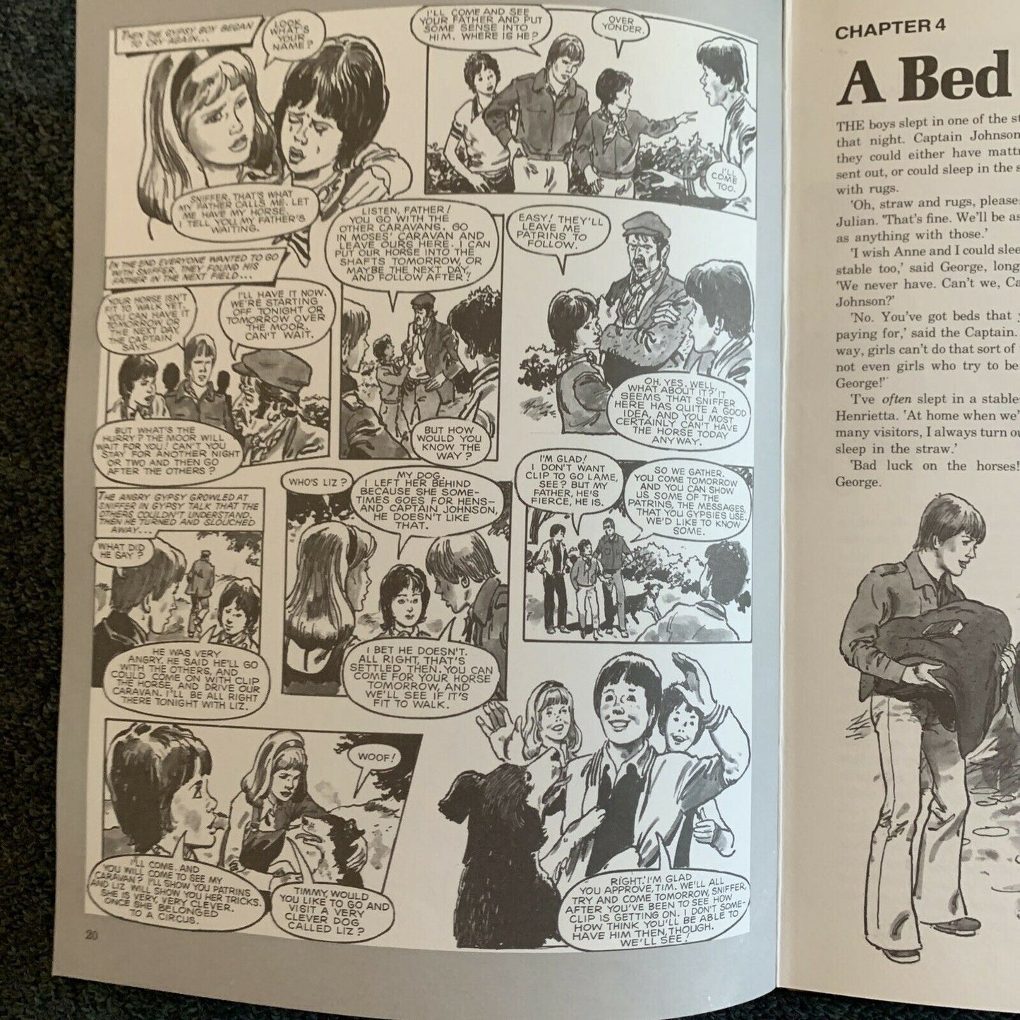 Grid Blyton's: Famous Five - Five Go To Mystery Moon Annual -Hardcover Book 1980