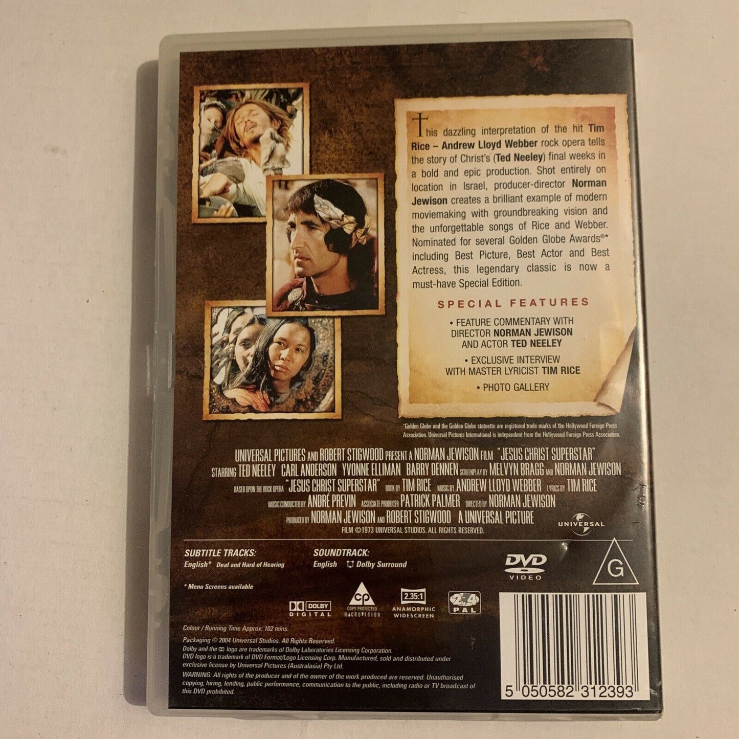 Jesus Christ Superstar - Special Edition (DVD, 1973) Ted Neeley. Region 4&2