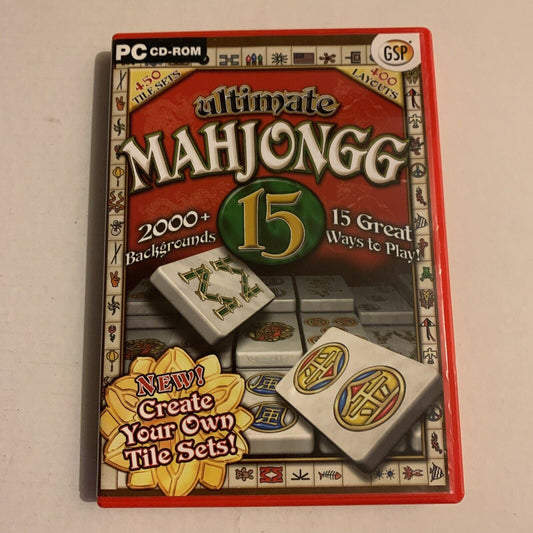 Ultimate Mahjongg 15 Great Ways To Play PC CDROM