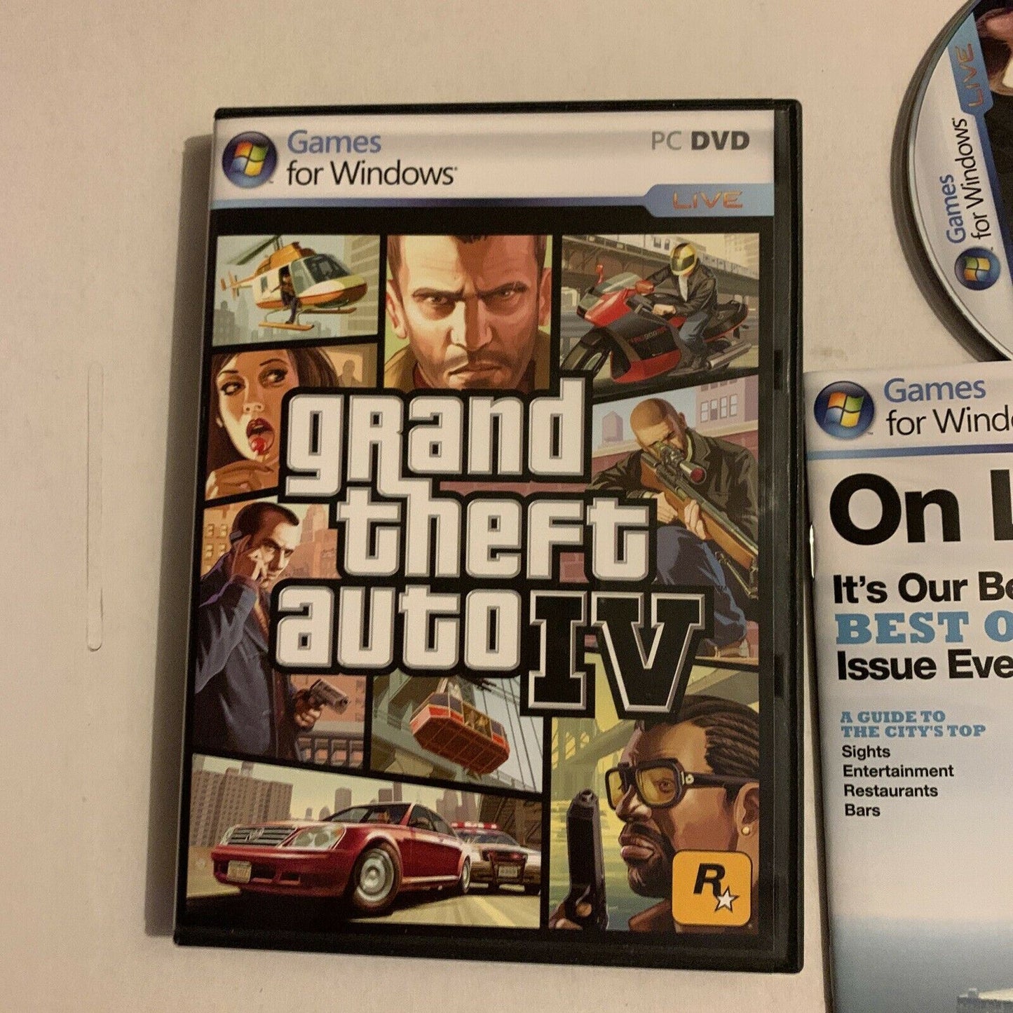 Grand Theft Auto IV 4 PC DVD-ROM With Manual & Map