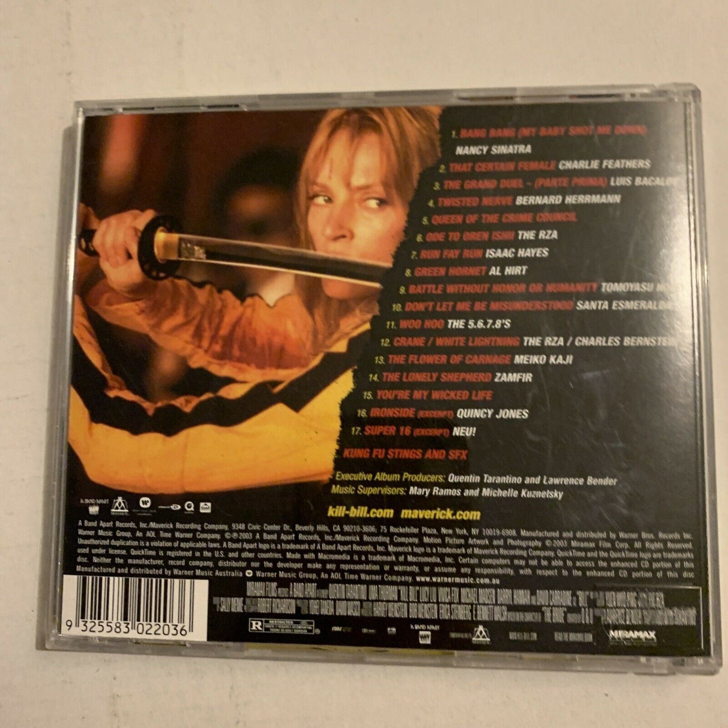 Kill Bill Vol. 1 - Original Film Soundtrack Quentin Tarantino Film CD 2003 OST