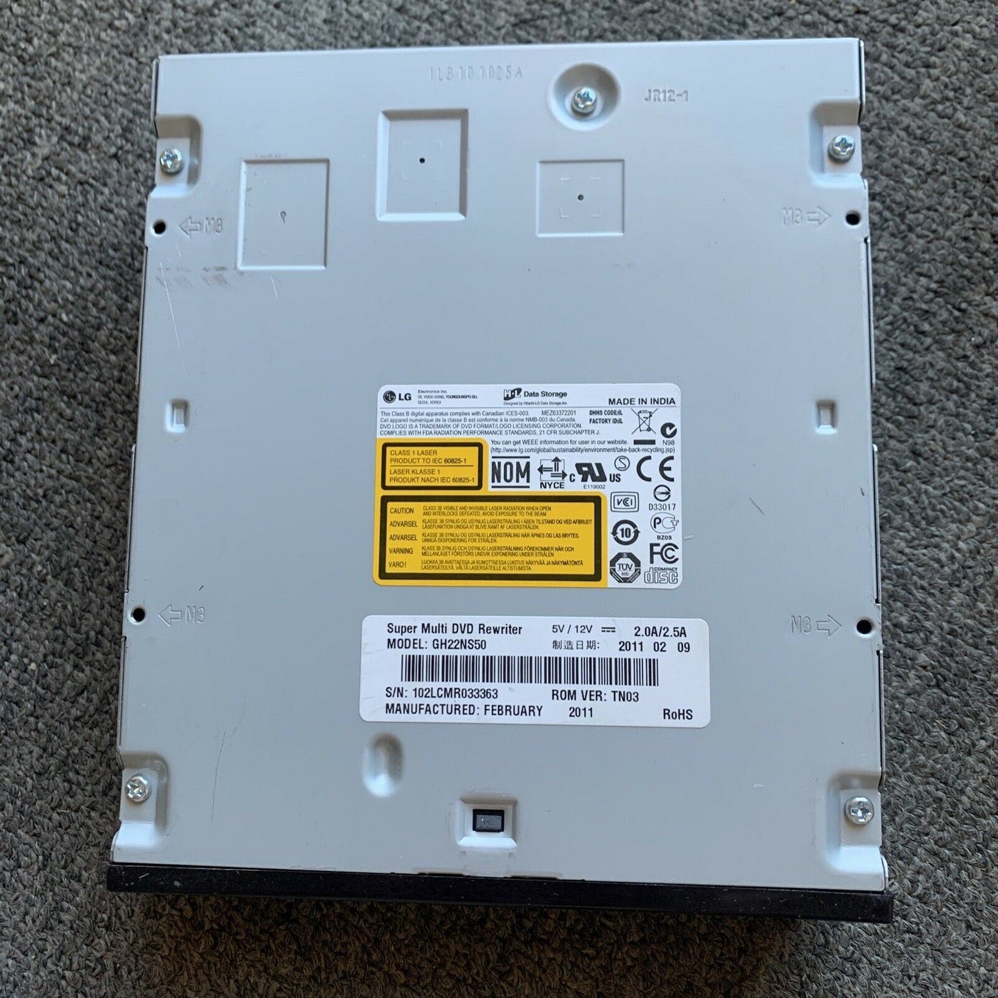 LG Internal SATA 22x Super-Multi DVD Writer / Rewriter /  Drive GH22NS50 for pc