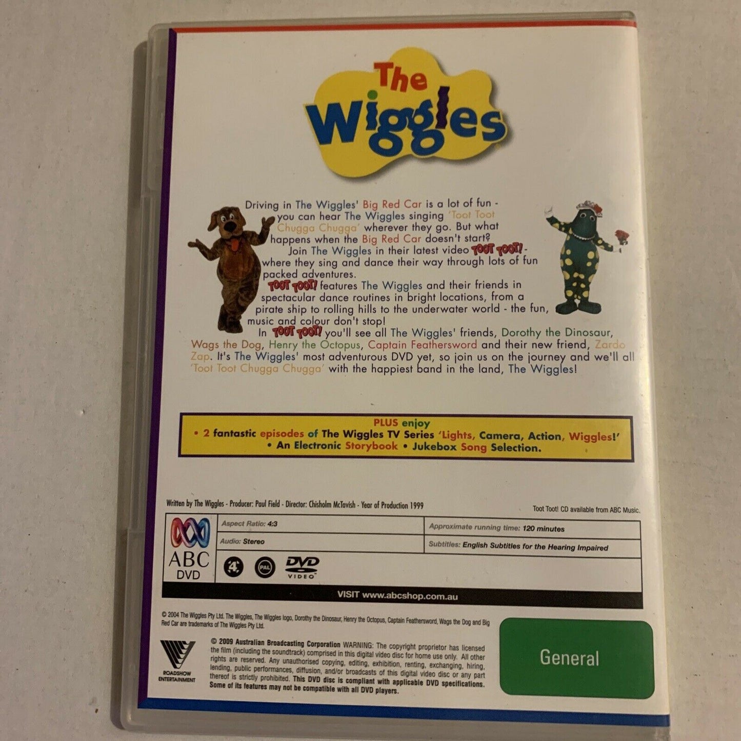 The Wiggles - Toot Toot! (DVD, 1999) Region Free