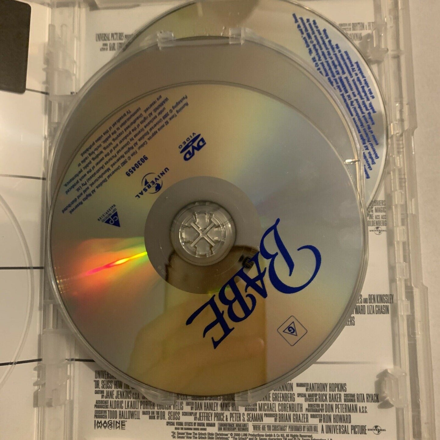 Kids Collection 5 Discs DVD Babe, Casper, Peter Pan, Thunderbirds, The Grinch