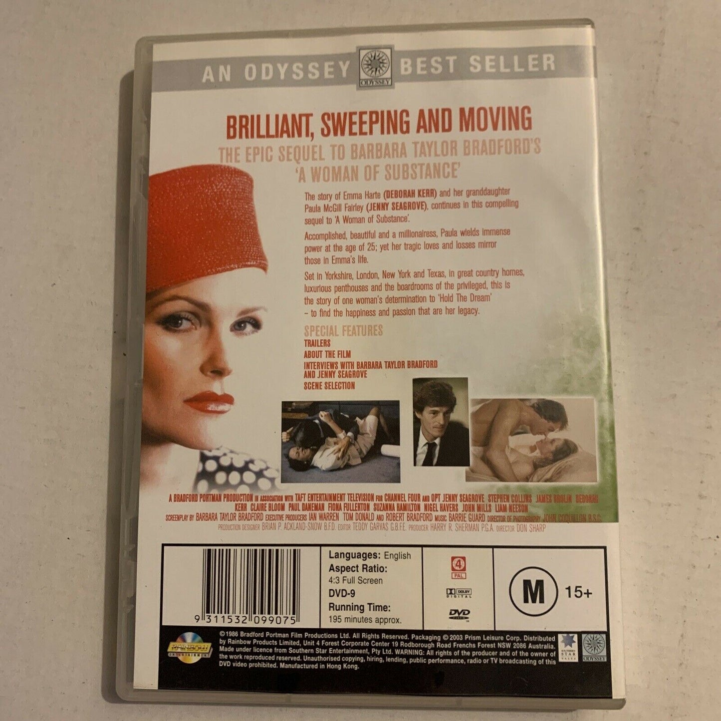 Barbara Taylor Bradford - Hold The Dream (DVD, 1986) Deborah Kerr