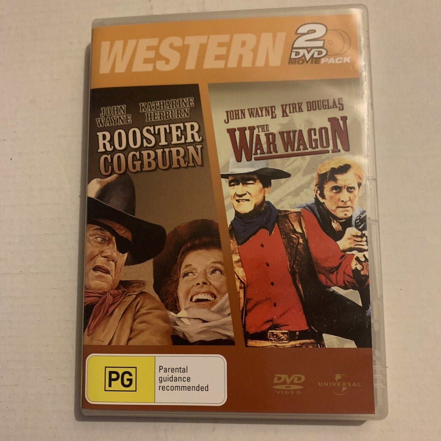 Rooster Cogburn / The War Wagon (DVD, 1975, 2-Disc) John Wayne Region 2,4,5