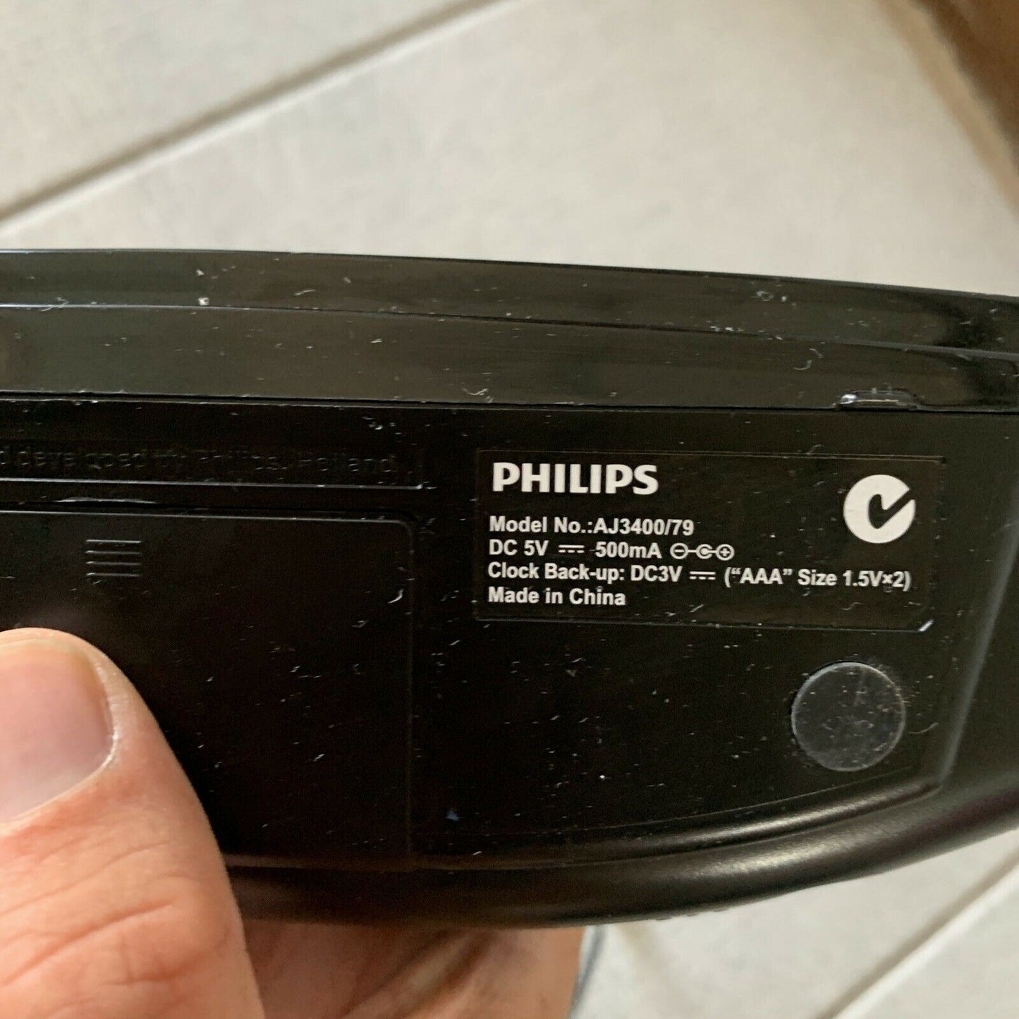 Philips LCD Clock Alarm FM Radio AJ3400