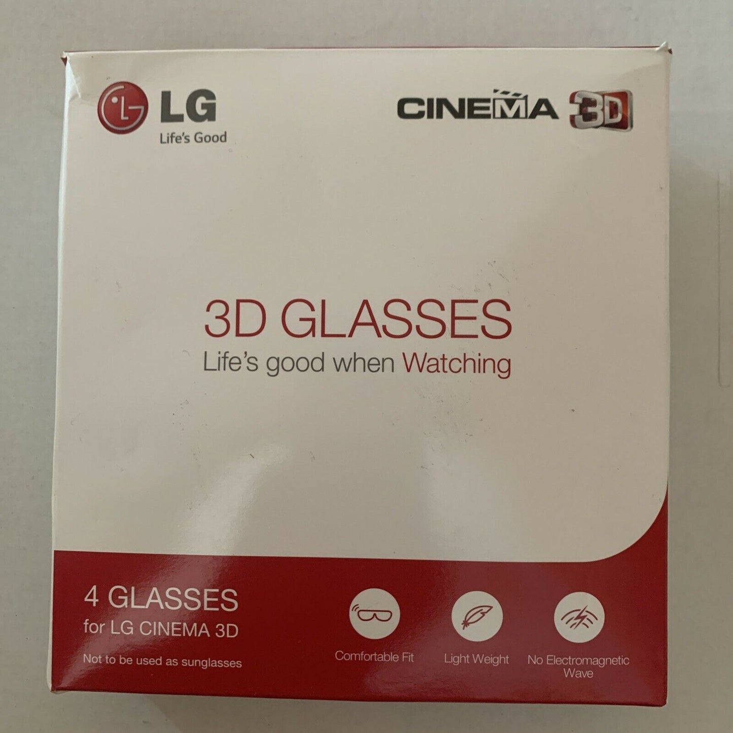 4x LG Cinema 3D Glasses For LG Cinema 3D AG-F310 Bundle