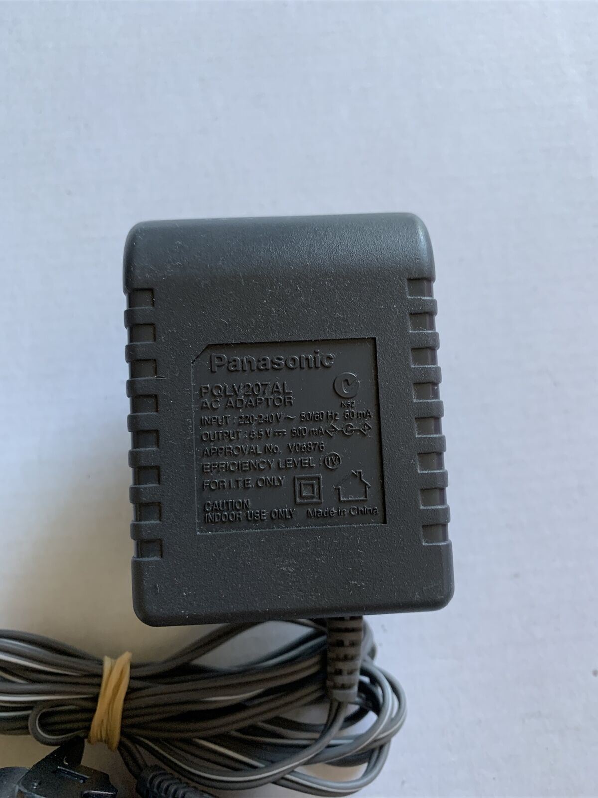 Genuine Panasonic PNLC1001YAT Charger PQLV207AL AC Adapter for Home Phone (6.5V)