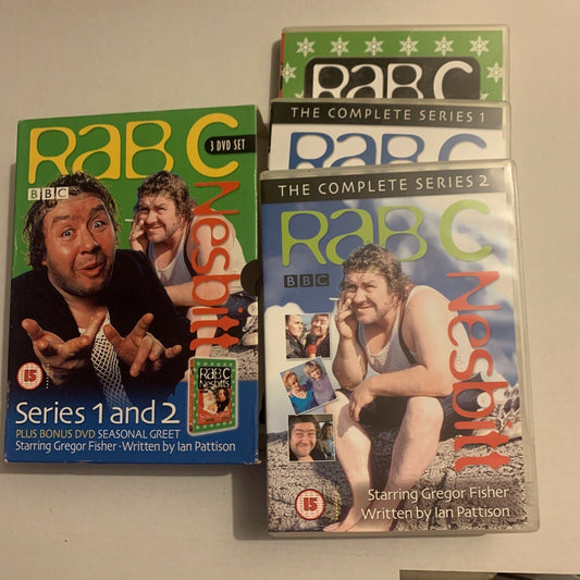 Rab C. Nesbitt's - Series 1 & 2 (DVD, 2004) Gregor Fisher. BBC All Regions