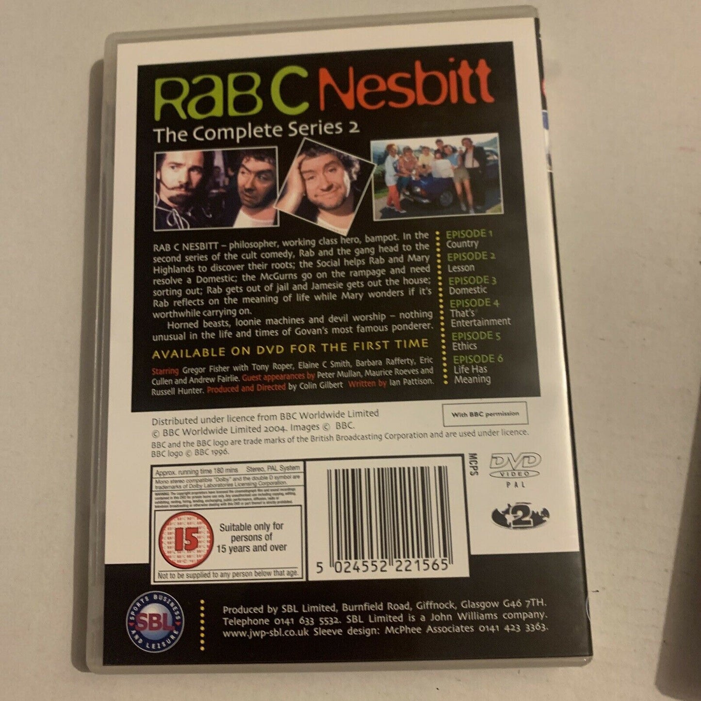 Rab C. Nesbitt's - Series 1 & 2 (DVD, 2004) Gregor Fisher. BBC All Regions