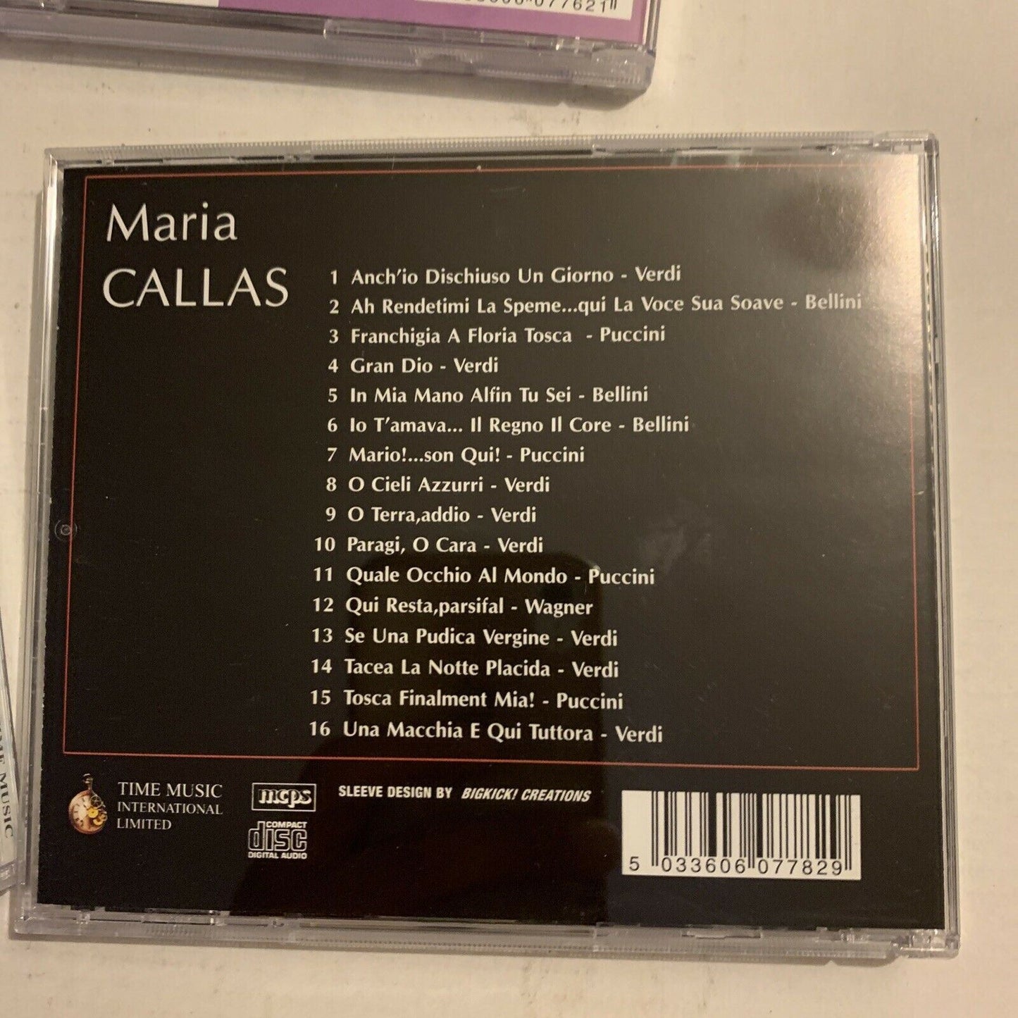 Maria Callas (CD, Sep-2005, 3 Discs, Time Music International Limited)