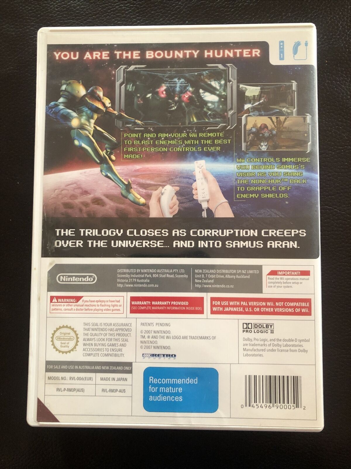 Metroid Prime 3: Corruption - Nintendo Wii Game PAL Complete w Manual, Shooter