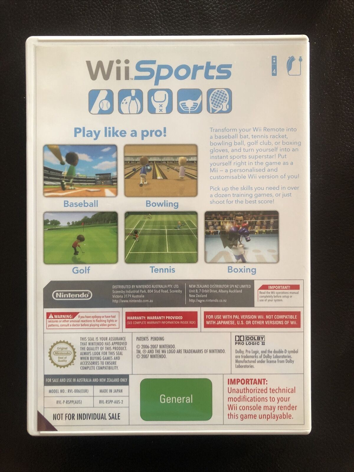 Wii Sports & Accessories - Nintendo Wii PAL Game and Sports Addons