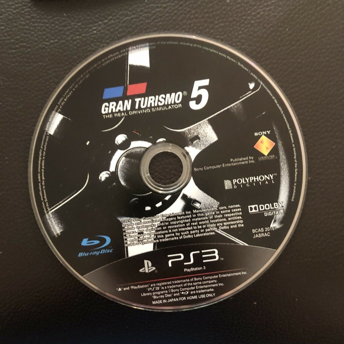 Gran Turismo 5 - Sony Playstation 3 PS3 Game w Manual