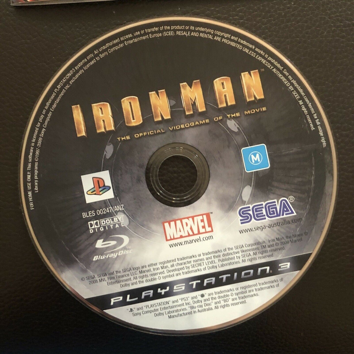 Iron Man - Sony PlayStation 3 PS3 Action Adventure Game w Manual