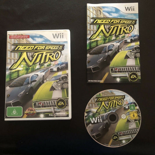 Need for Speed: Nitro - Nintendo WII PAL Game w Manual