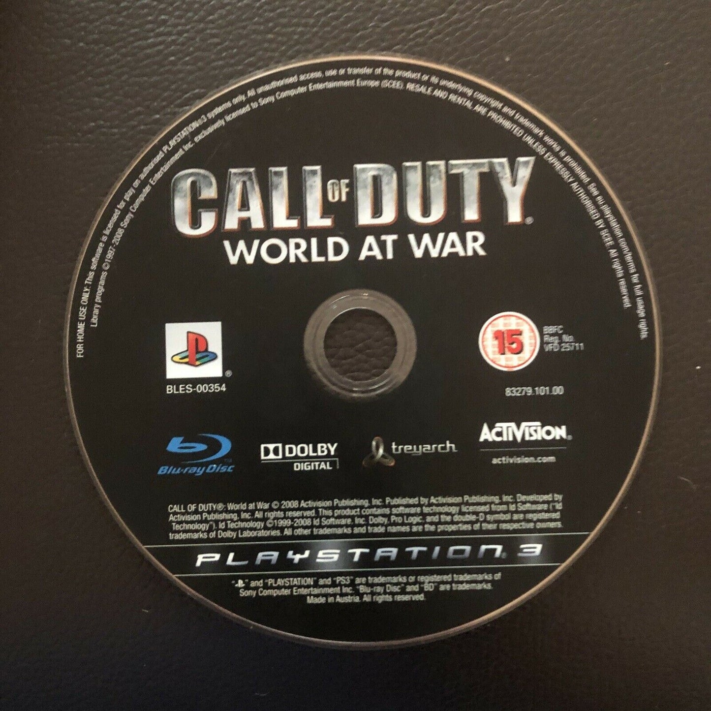 Call of Duty: World at War - PS3 Game w Manual