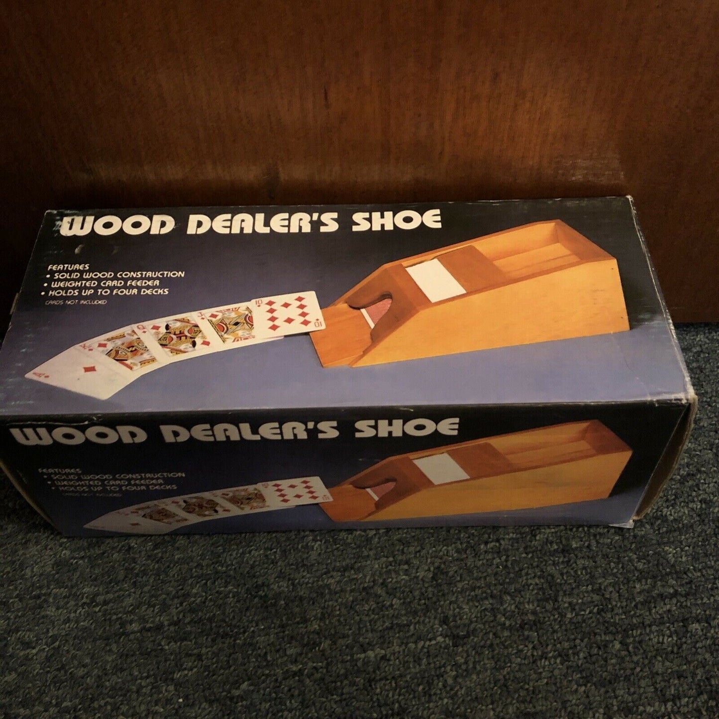 Wood Dealers Shoe Card Feeder Games