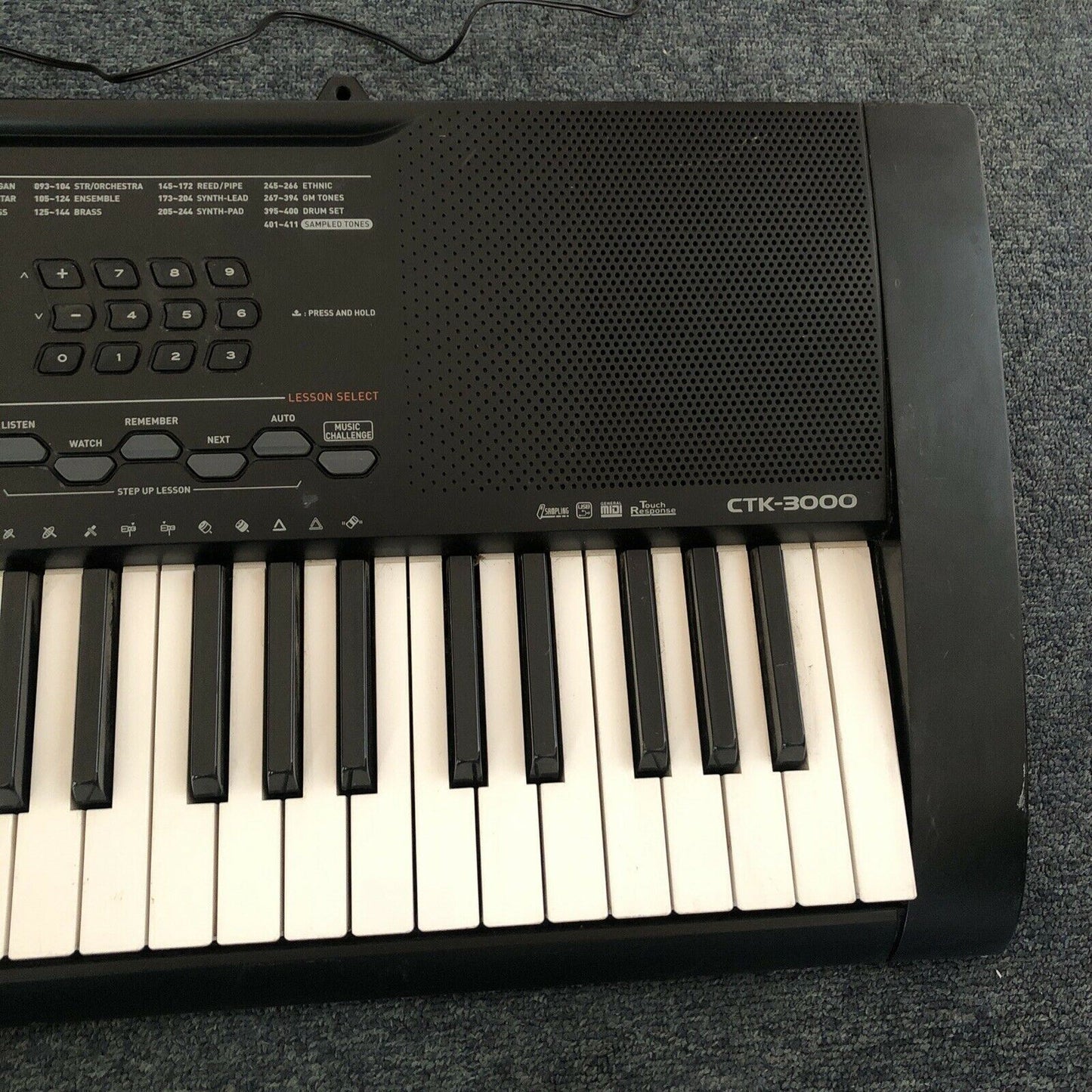 Casio CTK-3000 61 Key, Touch Sensitive Personal Keyboard with MP3 Connection