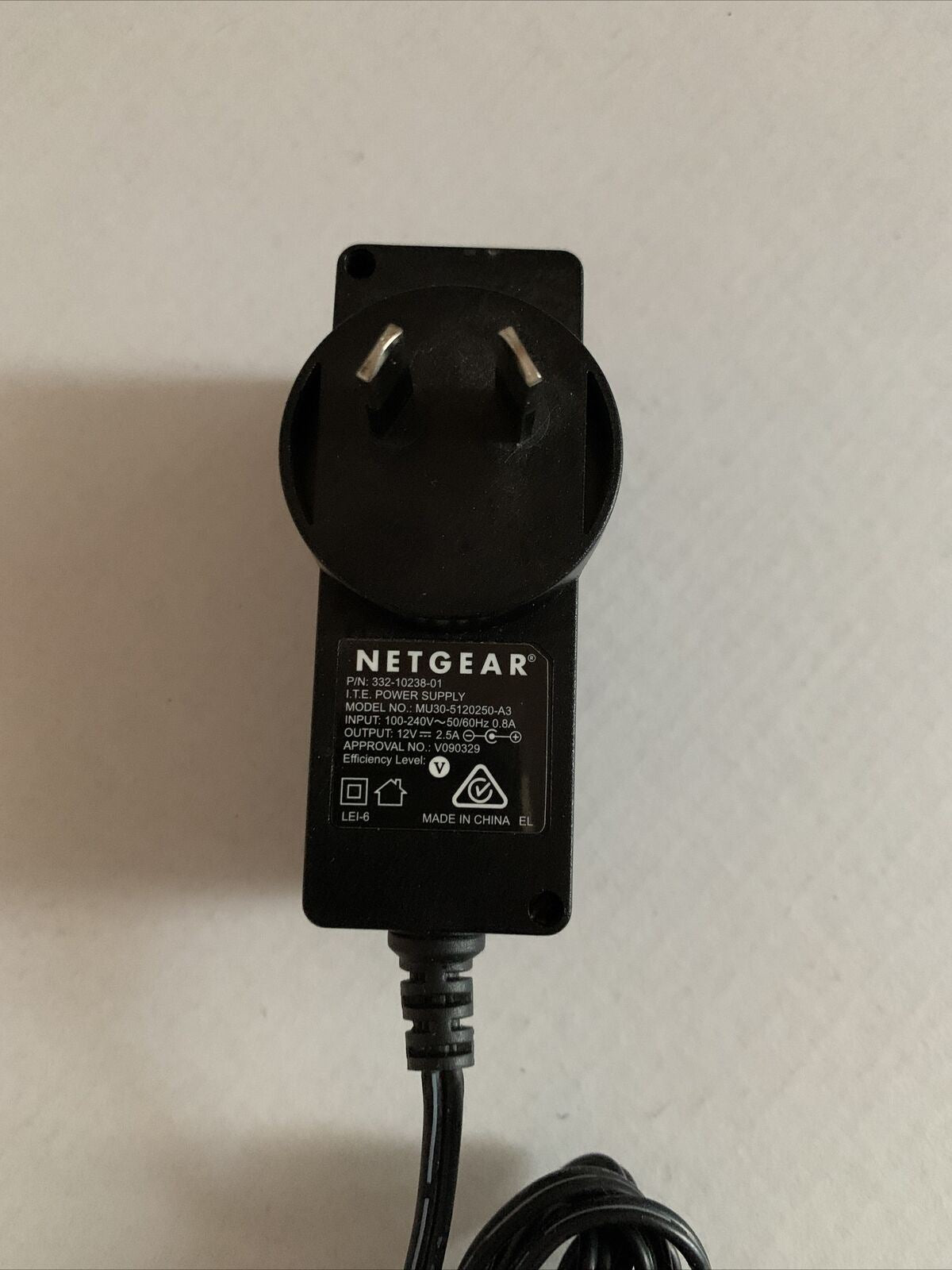Genuiune NETGEAR MU30-5120250-A3 AC Adapter 12v 2.5A Power Supply